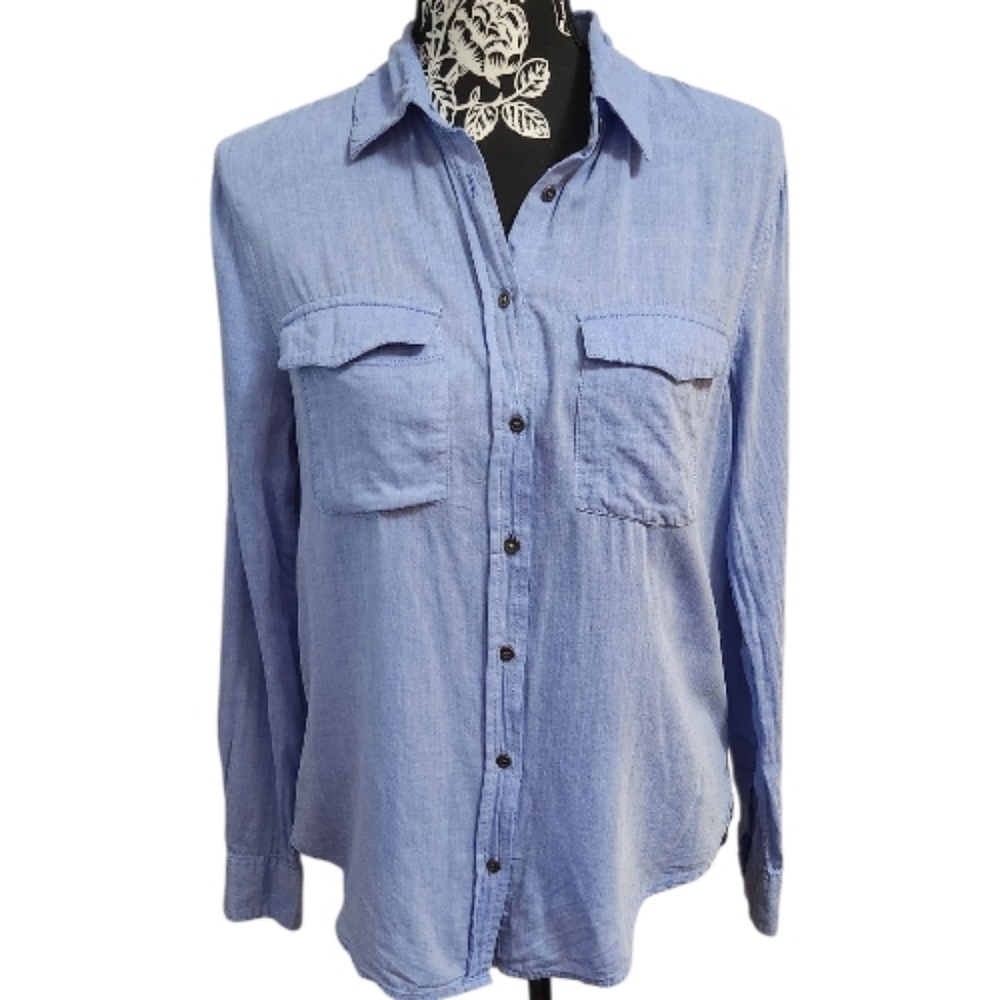 Cotton On Chambray Button-Up Shirt
